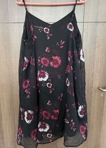 Floral Print Spaghetti Strap Dress
