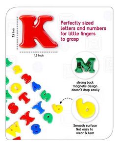 Magnetic Alphabets Set Of 100 Pieces 🐳🪼
