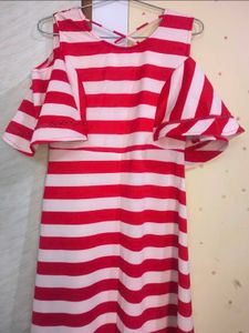 Striped Cold Shoulder Maxi Dress ❣️
