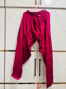 Wine Red Embroidered Kurti with Dupatta