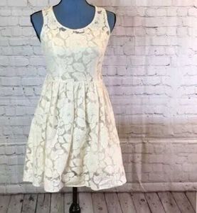 Floral Lace Mini Dress