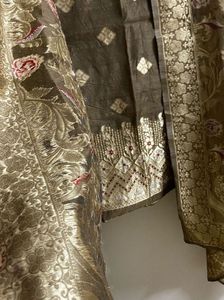 Banarasi unstitch suit
