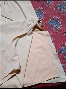 Cream Maxi Dress with Drawstring Waist
