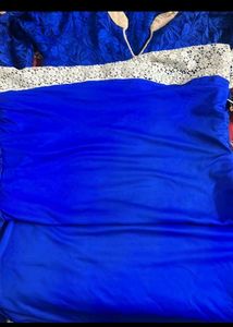 Elegant Blue Floral Embroidered Kurta