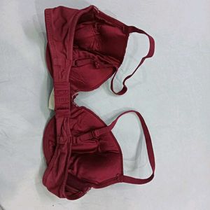 Maroon ⚛️Lace Trimmed Bra