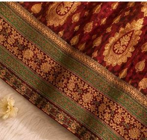 Gold Brocade Skirt(onam offer ❌499,✅299)