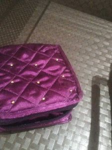 Stylish Grey Quilted Handbag with Free gift