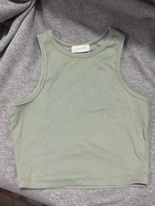 XS SAGE GREEN TANK TOP