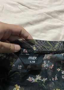 Floral Mesh Crop Top