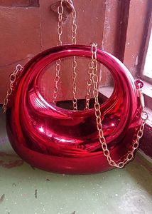 Shiny Red Handbag