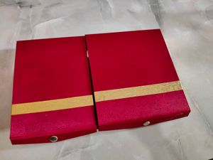 2 Elegant Red Jewellery Boxes