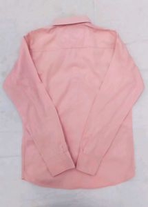 Peach Pink Solid Casual Shirt for Men