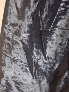 Velvet high waist Wide Leg Pants