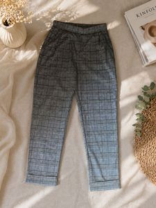 Classic Grey Checkered Trousers