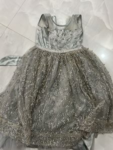 Stunning Embellished Grey frock