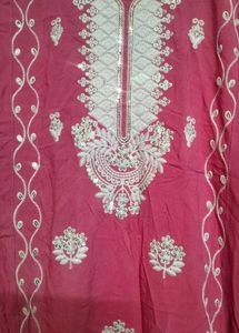Embroidered Pink Kurta