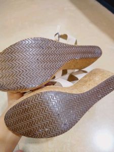 White Wedge Sandals....