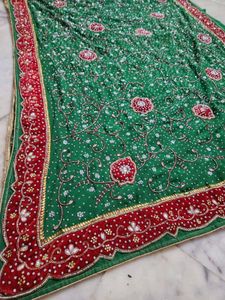 stone work Embroidered Saree
