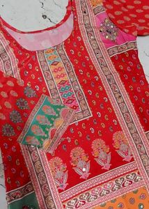 Multicolour Kurta Set with Dupatta
