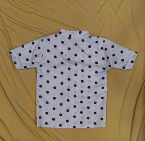 Polka Dot Tie-Neck Top