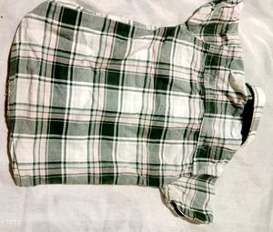 Cute Plaid Button-Up Shirt for Boys