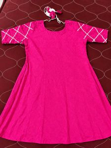 Short Pink kurti upto xl size
