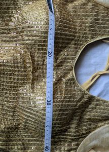 Sparkling Gold Sequin Blouse