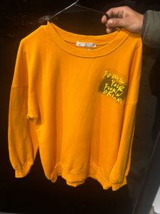 Yellow Graphic Sweatshirt