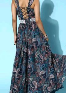 High Flare Dress With Beautiful Belt