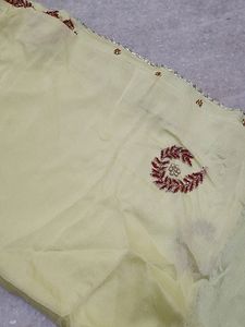Handwork Saree With Stiched blouse