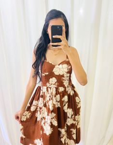 Floral Brown Sundress