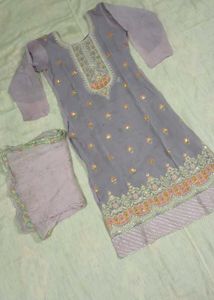 Lavender Kurta Set
