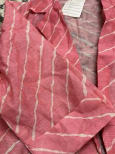 Pink Striped Cotton blezzer