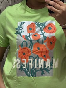 Lime Green Graphic T-Shirt