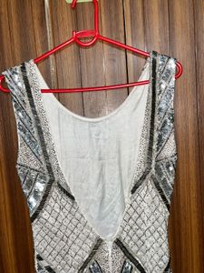 Y2K Rhinestone Pattern Mini Dress