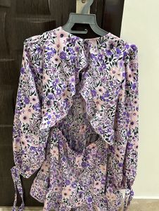 Boohoo Print Cut-out Mini Romper