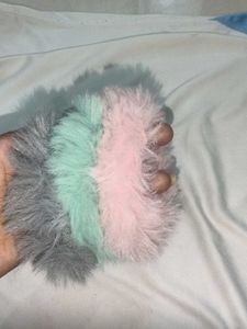 Fluffy  Hair Ties (set of 3)