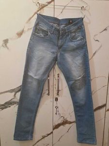 Cantabil Men's Blue Denim Jeans