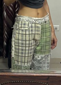 Patchwork Plaid & Paisley Jeans