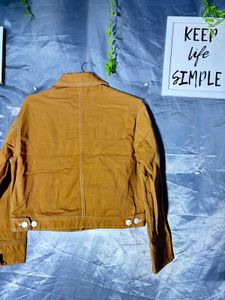Classic Mustard Yellow Cropped Jacket