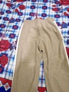Casual Wide Leg Pants with Side Stripe