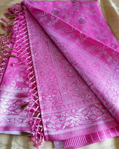 Beautiful BabyPink Saree with Swarovski work