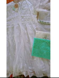 chikankari anarkali kurta