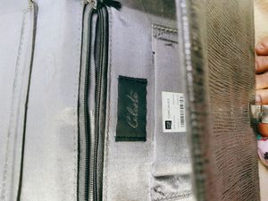 Silver Woven Clutch