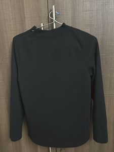 Classic Black Mock Neck Top size M