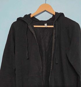Black Zip-Up Hoodie