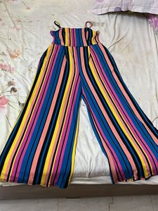 Striped Palazzo Jumpsuit