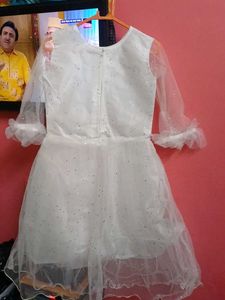 Beautiful White Fairy Dress for Girls with Wings a