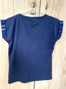 Classic Navy blue Checkered Top
