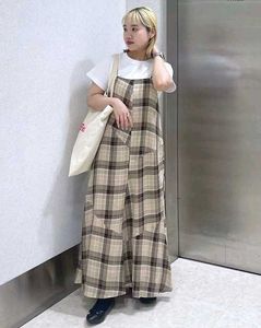 Trendy Plaid Korea Dress
